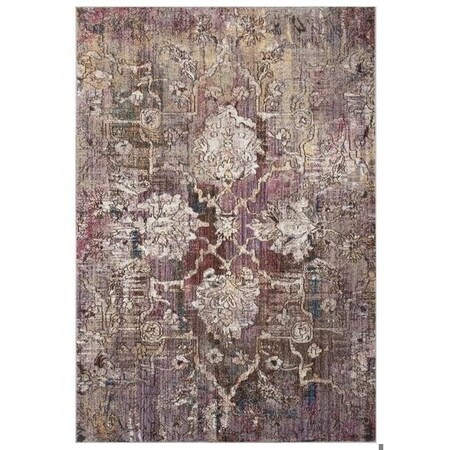 Safavieh 7 x 7 ft. Bristol Round Power Loomed Rug Pink & Grey BTL487U-7R